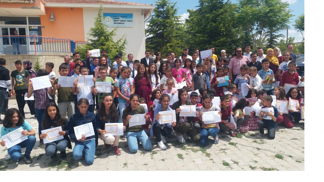 Şehit Cemalettin Şekerci İlkokulu ve Konarı Şehit Tuncay Yapıcı Ortaokulunda Karne Sevinci